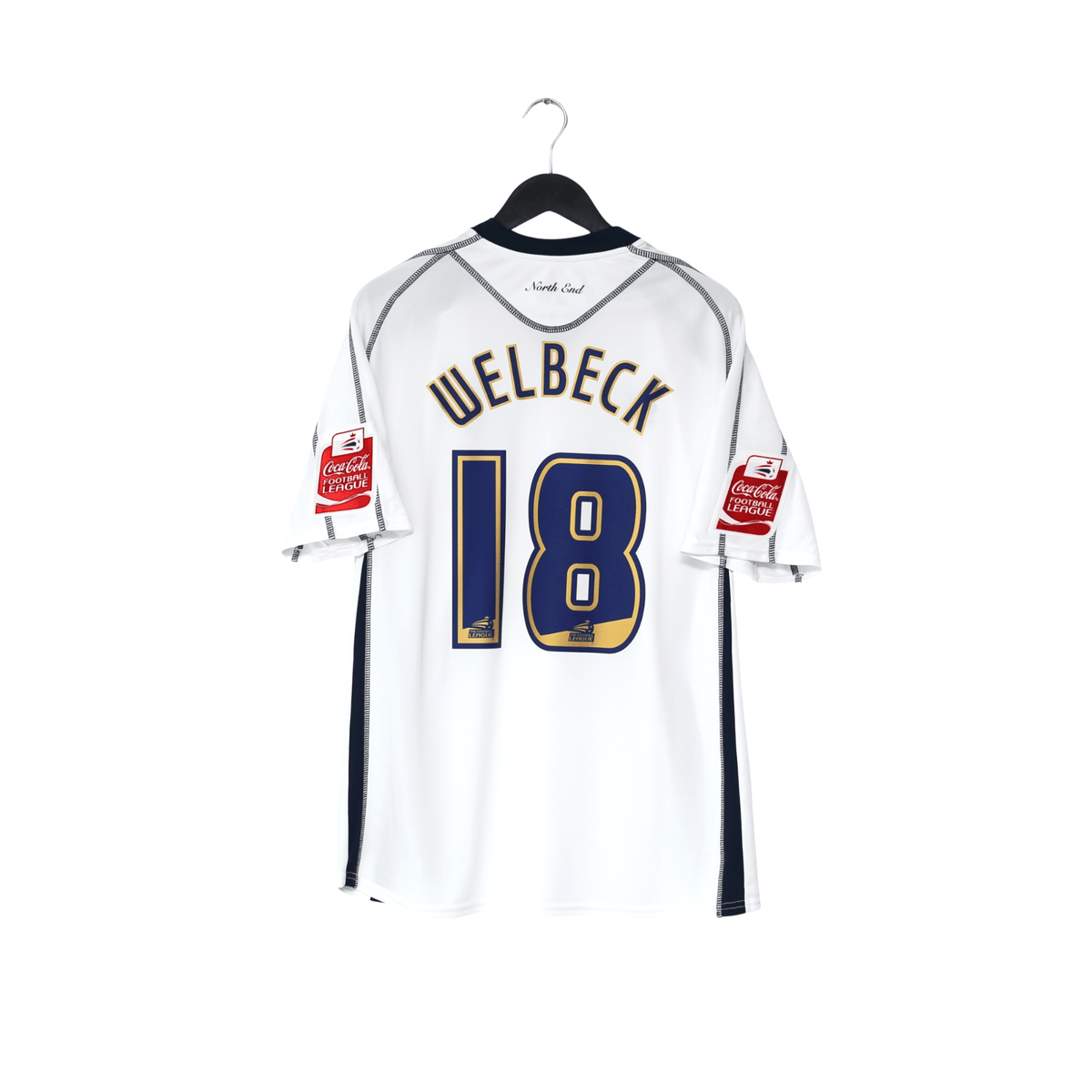 2009/10 Welbeck #18 Preston North End Vintage Canterbury Home Football Shirt XL
