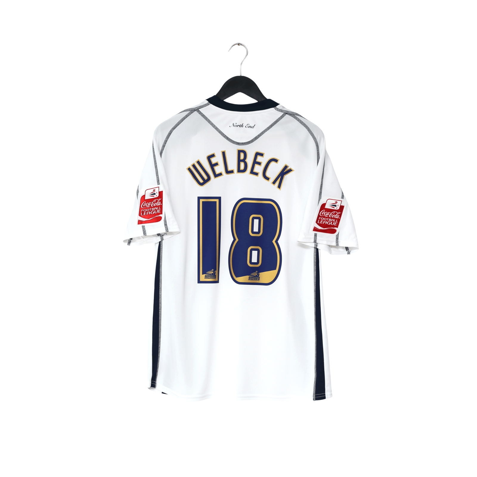 2009/10 Welbeck #18 Preston North End Vintage Canterbury Home Football Shirt XL
