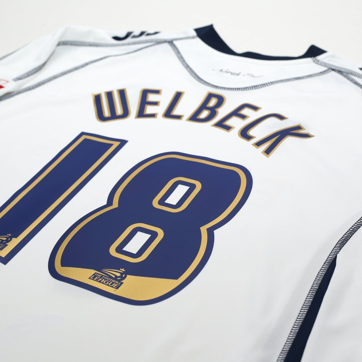 2009/10 Welbeck #18 Preston North End Vintage Canterbury Home Football Shirt XL