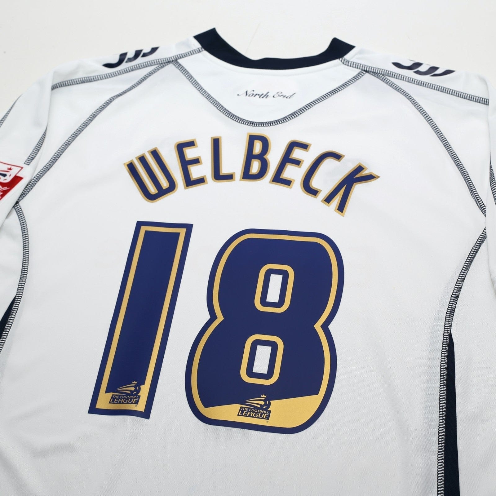 2009/10 Welbeck #18 Preston North End Vintage Canterbury Home Football Shirt XL