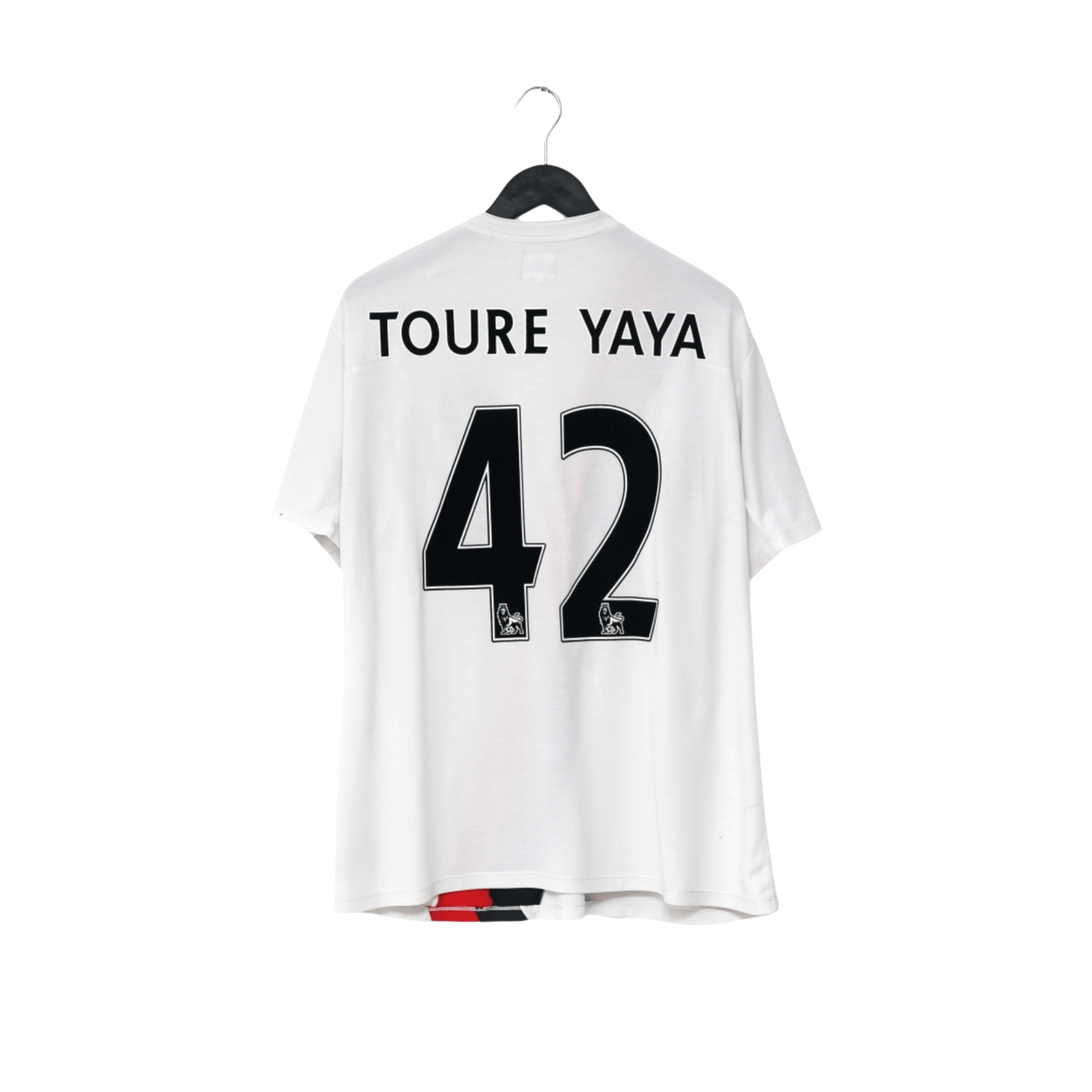 2009/10 Yaya Toure #42 Manchester City Vintage Umbro 3rd Football Shirt (XL) 48
