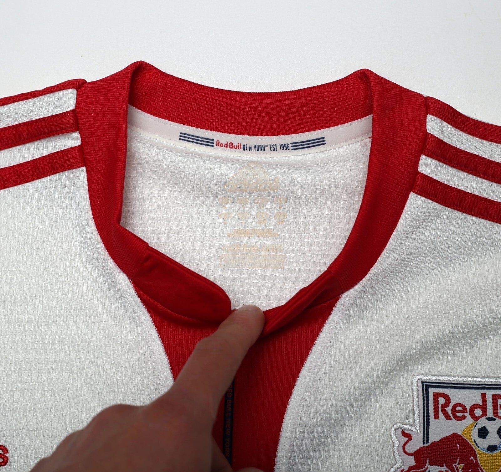 2009 NEW YORK RED BULLS Vintage adidas Home Football Soccer Shirt (L) MLS
