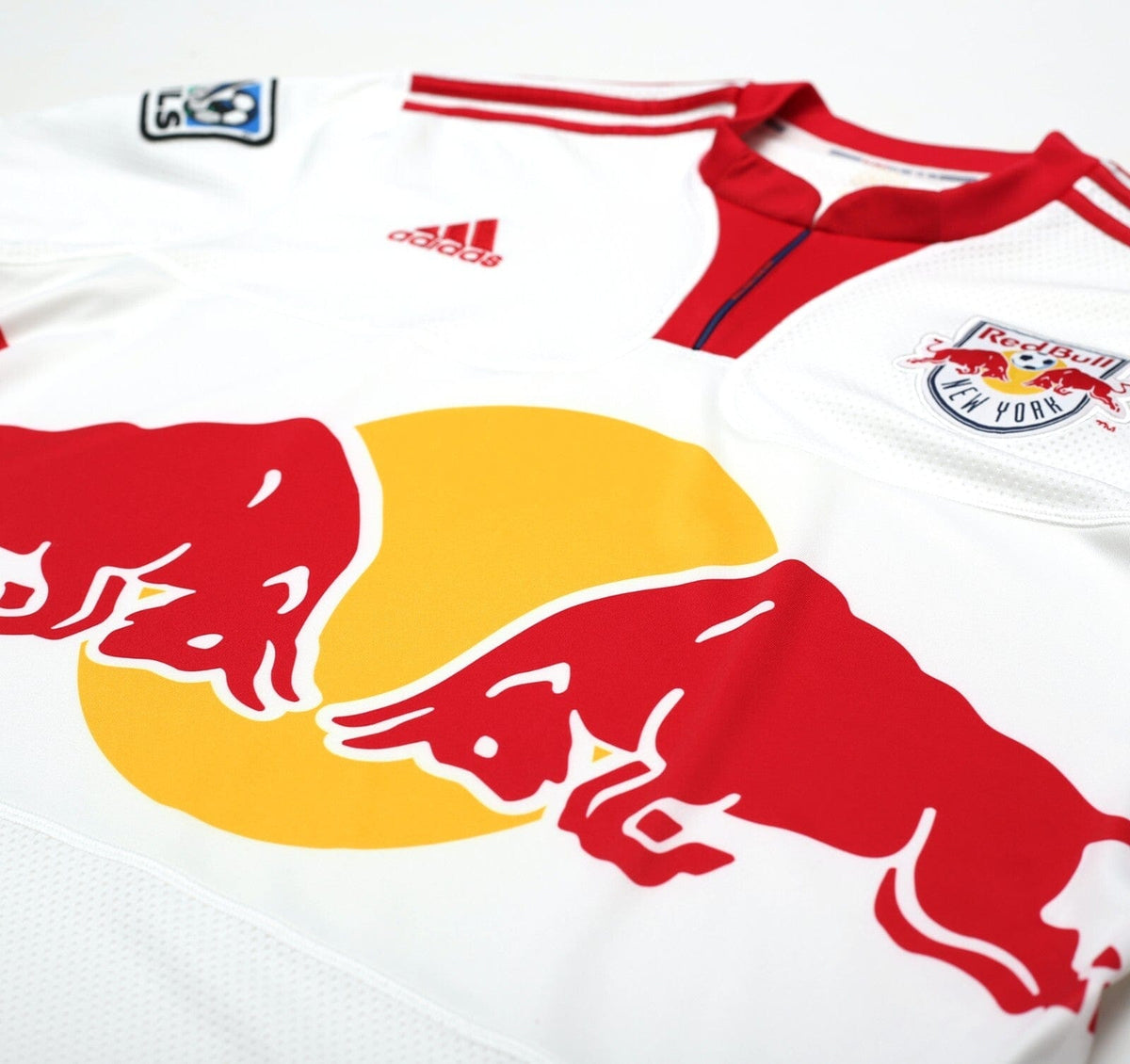 2009 NEW YORK RED BULLS Vintage adidas Home Football Soccer Shirt (L) MLS