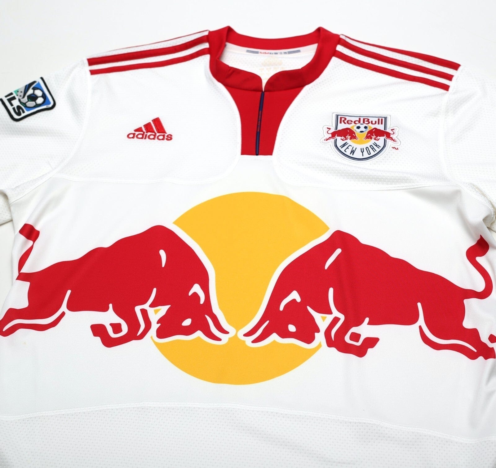 2009 NEW YORK RED BULLS Vintage adidas Home Football Soccer Shirt (L) MLS