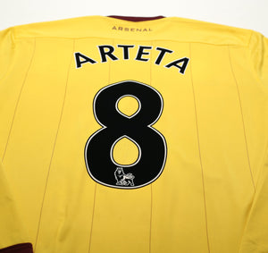 2010/11 ARTETA #8 Arsenal Vintage Nike L/S Away Football Shirt (L)