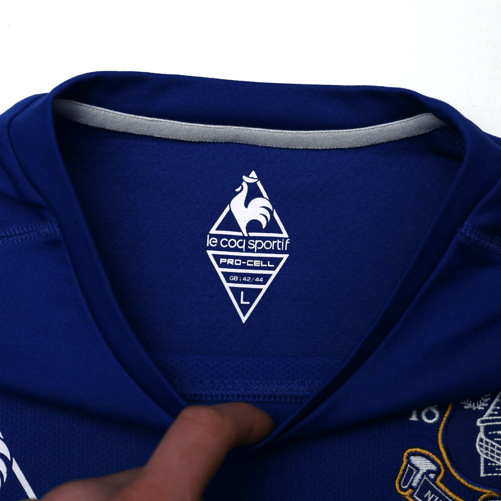 2010/11 Baines #3 Everton Vintage le coq sportif Home Football Shirt (L)