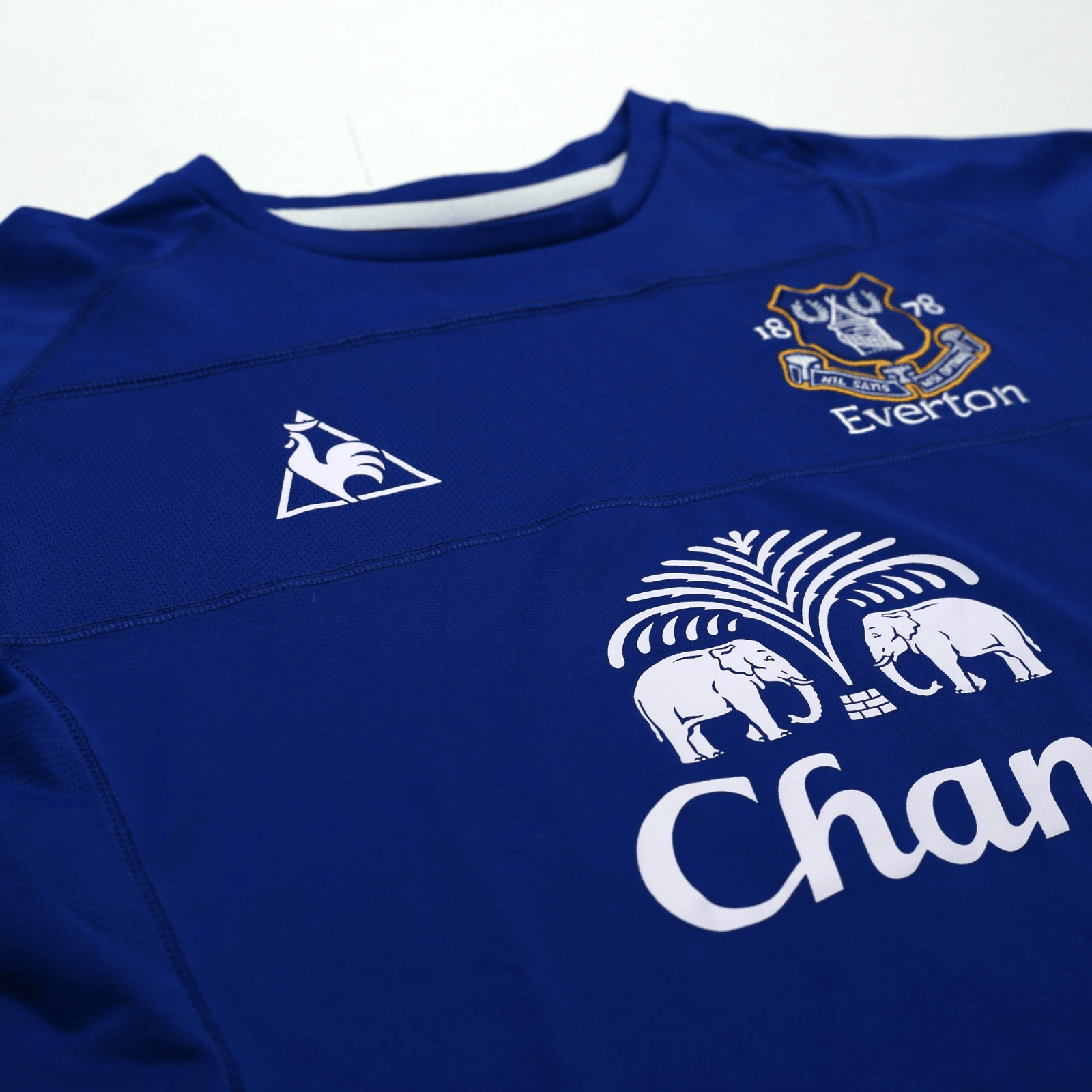 2010/11 Baines #3 Everton Vintage le coq sportif Home Football Shirt (L)