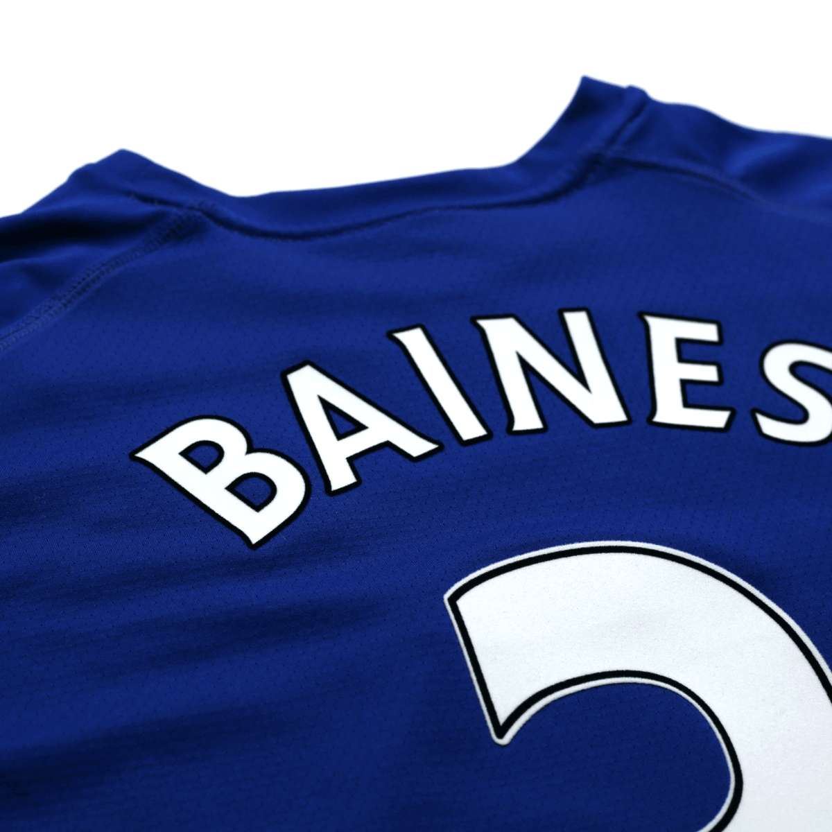 2010/11 Baines #3 Everton Vintage le coq sportif Home Football Shirt (L)