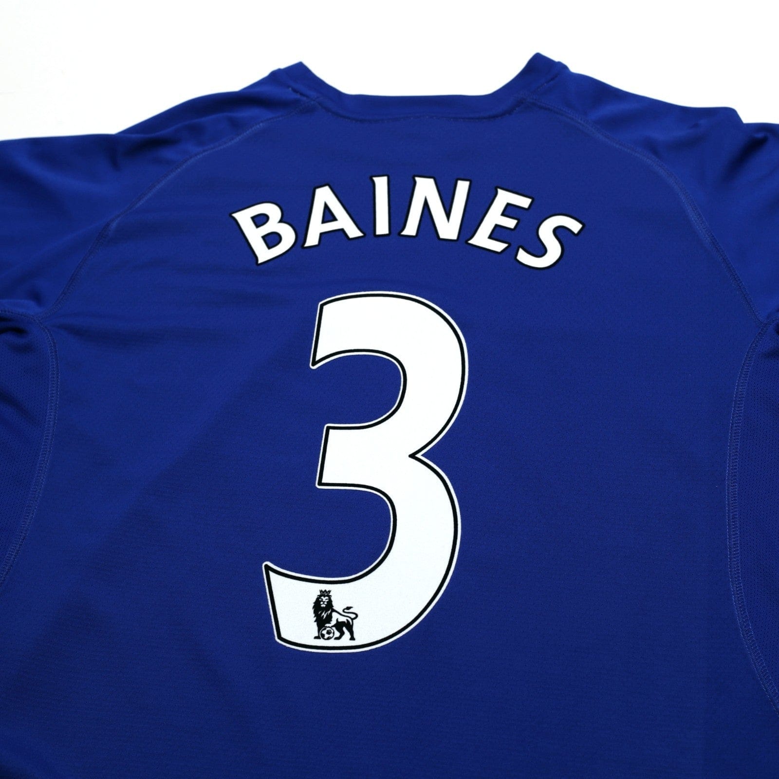 2010/11 Baines #3 Everton Vintage le coq sportif Home Football Shirt (L)
