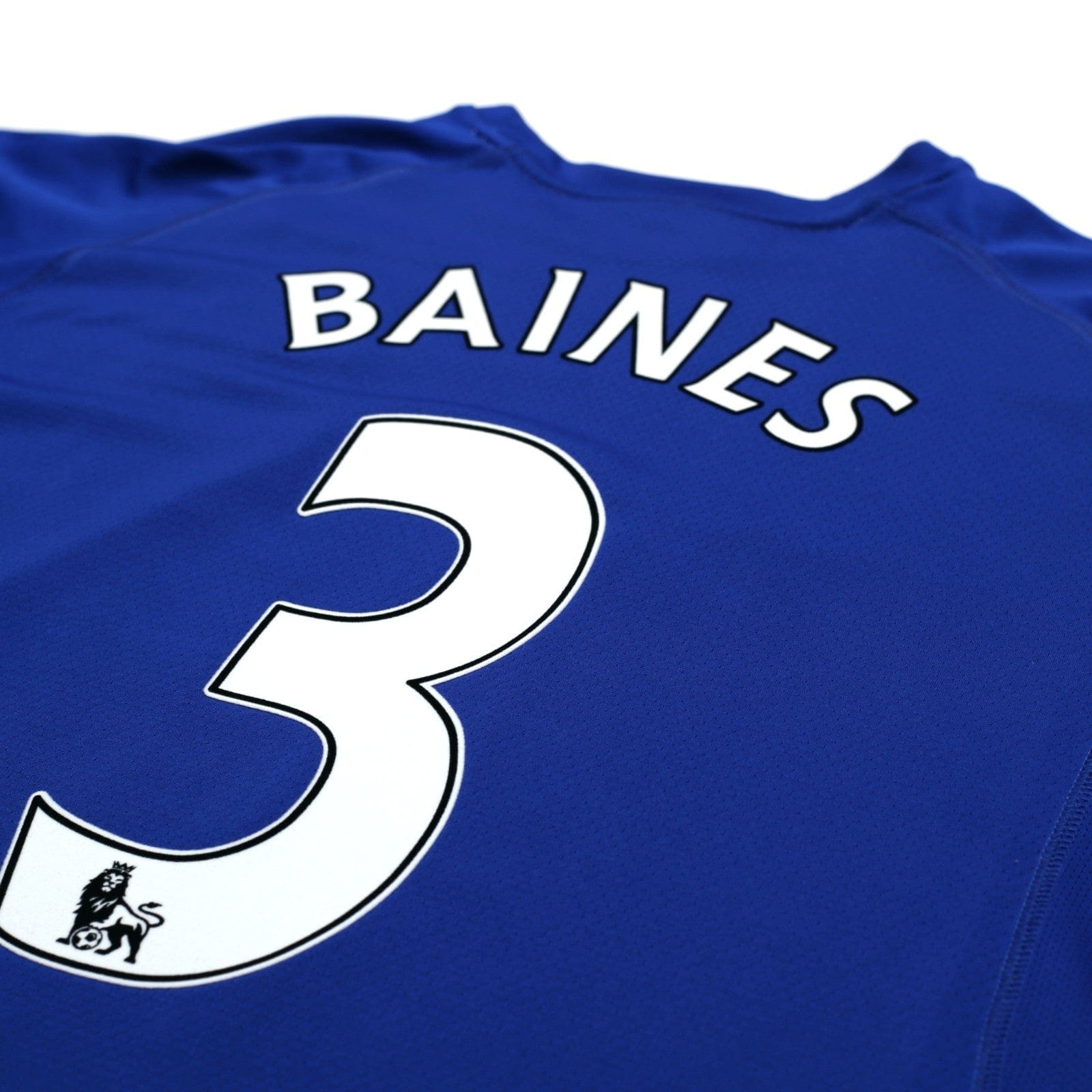 2010/11 Baines #3 Everton Vintage le coq sportif Home Football Shirt (L)