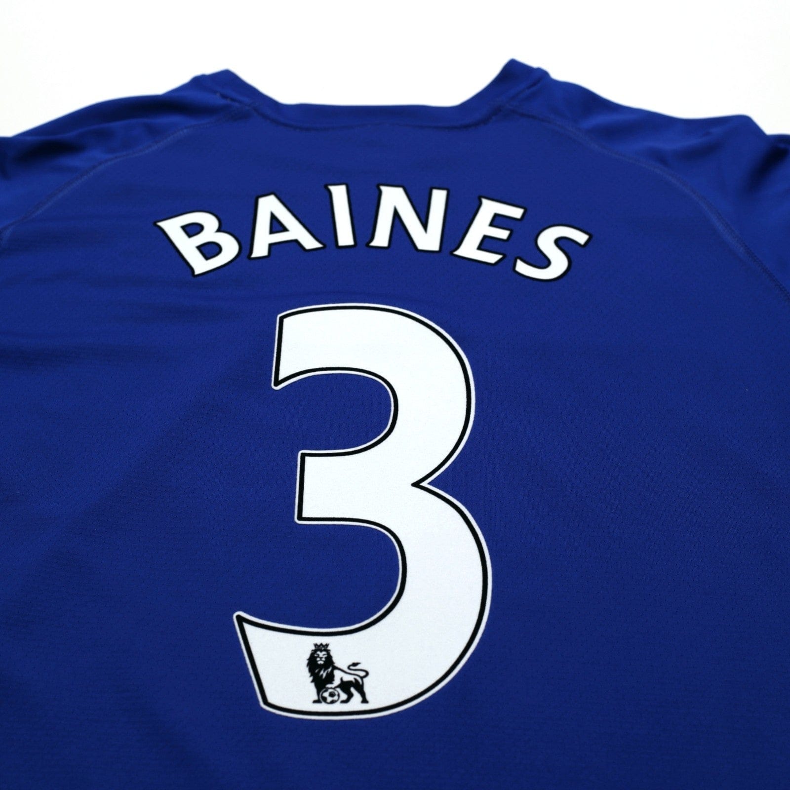 2010/11 Baines #3 Everton Vintage le coq sportif Home Football Shirt (L)