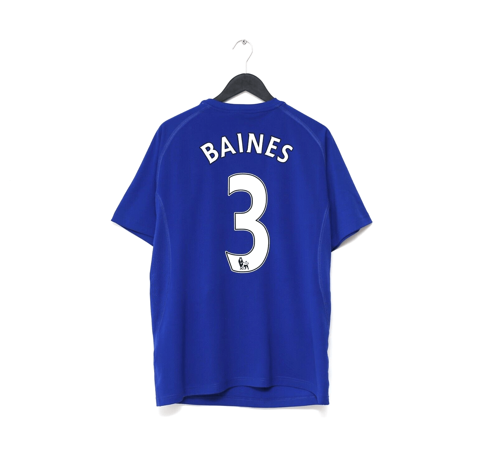 2010/11 BAINES #3 Everton Vintage le coq sportif Home Football Shirt (L)