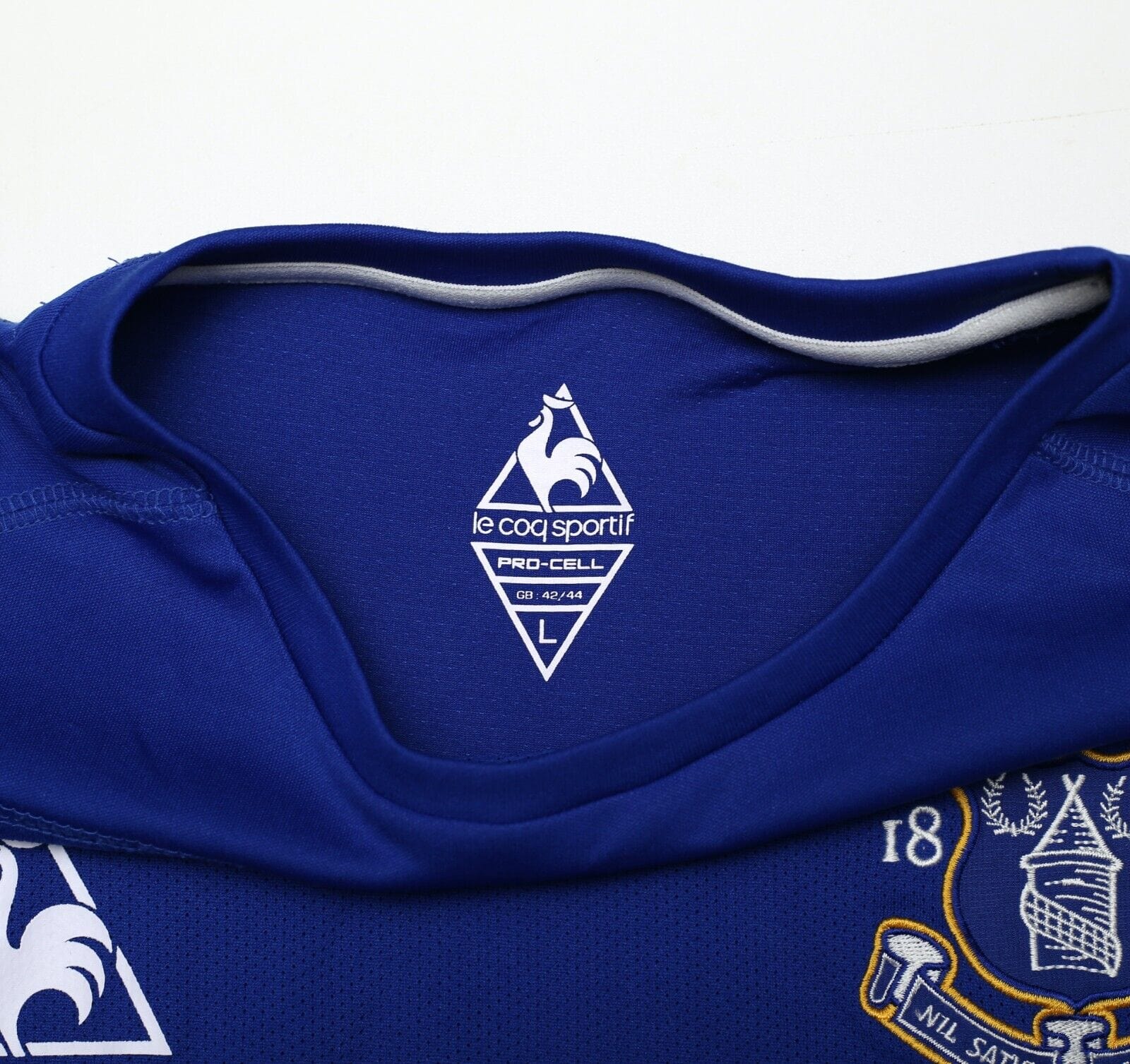 2010/11 BAINES #3 Everton Vintage le coq sportif Home Football Shirt (L)