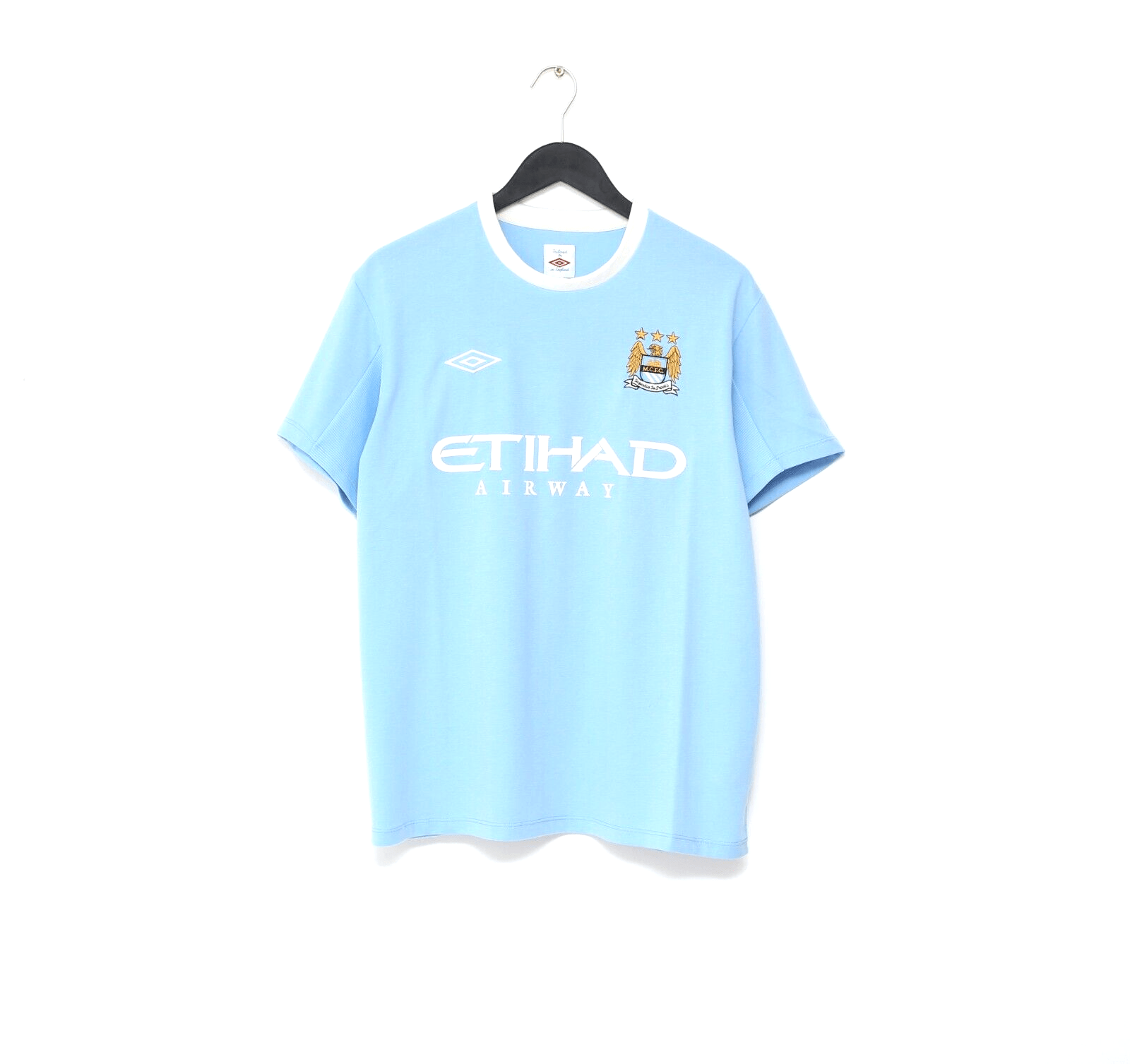 2010/11 BALOTELLI #45 Manchester City Vintage Umbro Football Shirt (L)