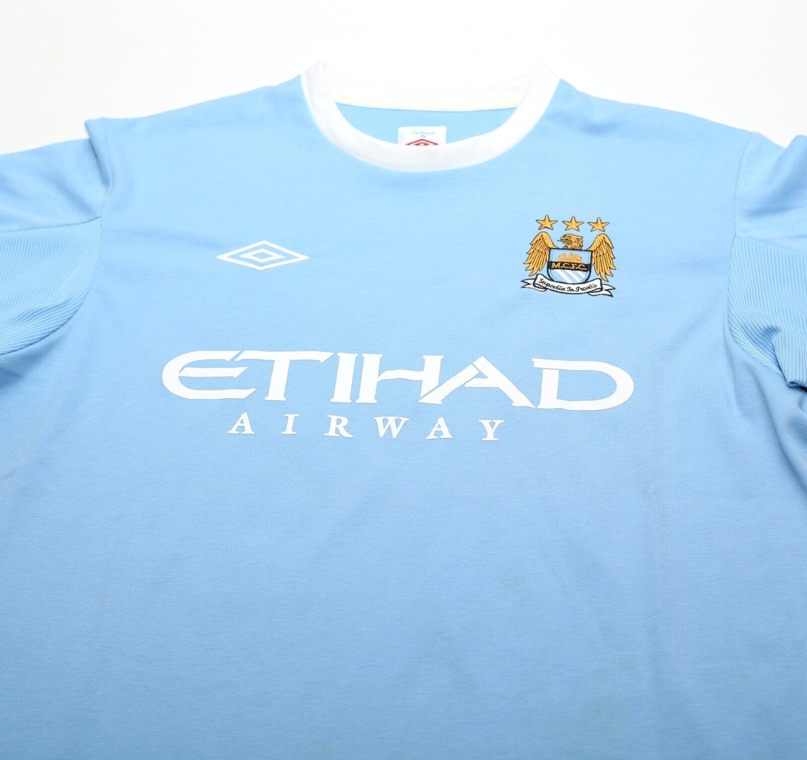 2010/11 BALOTELLI #45 Manchester City Vintage Umbro Football Shirt (L)