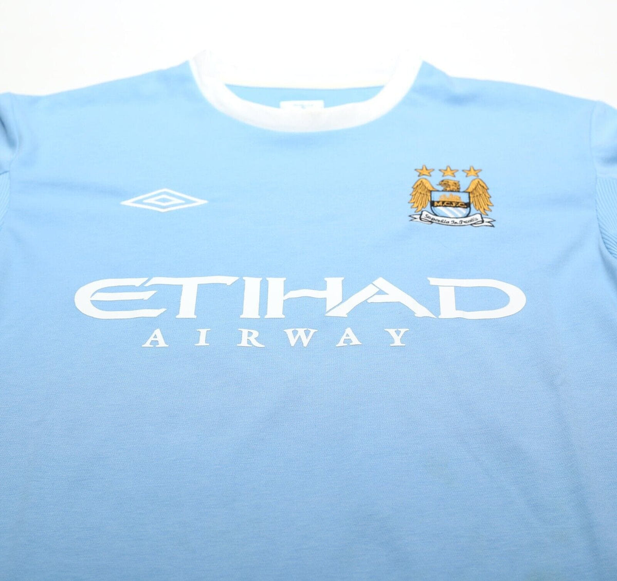 2010/11 BALOTELLI #45 Manchester City Vintage Umbro Football Shirt (L)