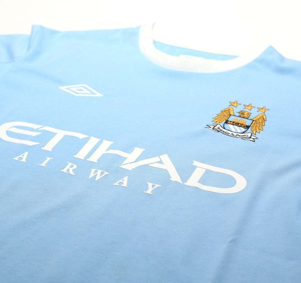 2010/11 BALOTELLI #45 Manchester City Vintage Umbro Football Shirt (L)