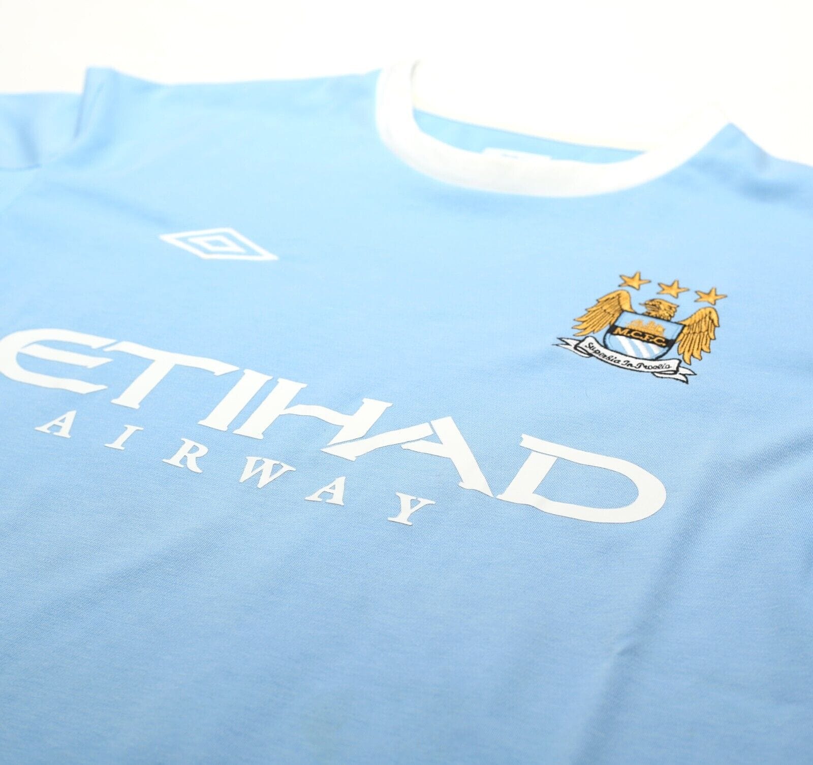 2010/11 BALOTELLI #45 Manchester City Vintage Umbro Football Shirt (L)