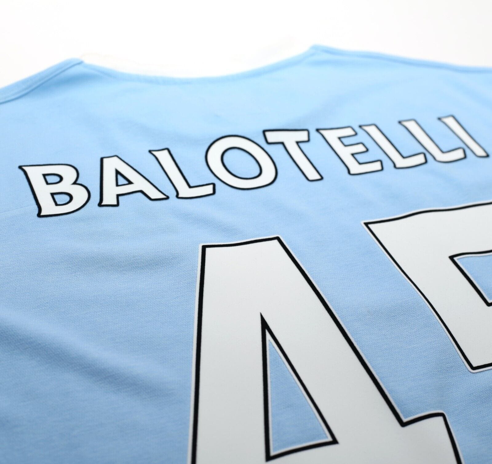 2010/11 BALOTELLI #45 Manchester City Vintage Umbro Football Shirt (L)
