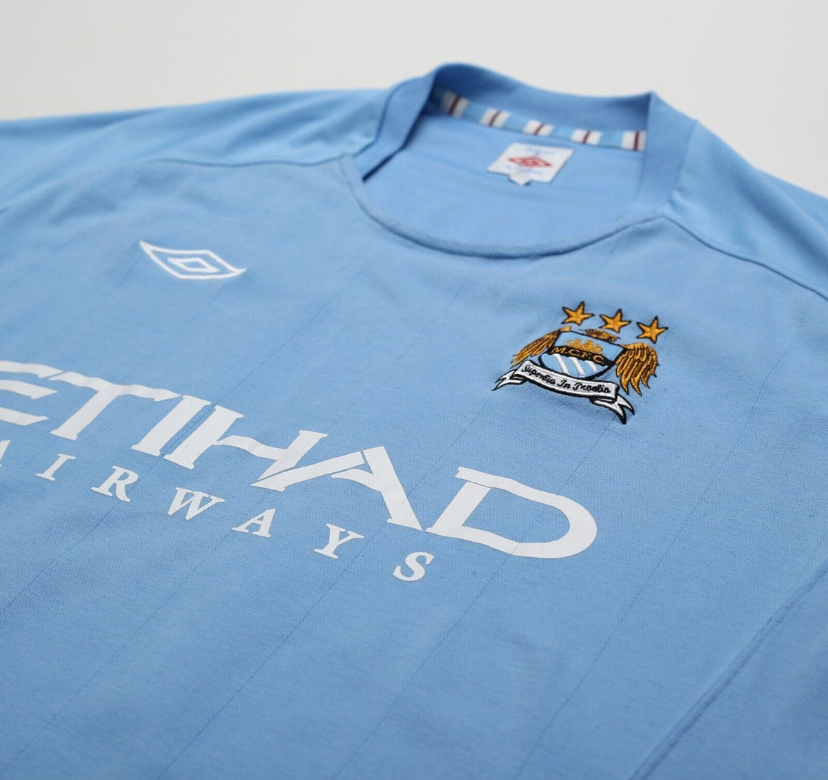 2010/11 BALOTELLI #45 Manchester City Vintage Umbro Home Football Shirt (L) 44