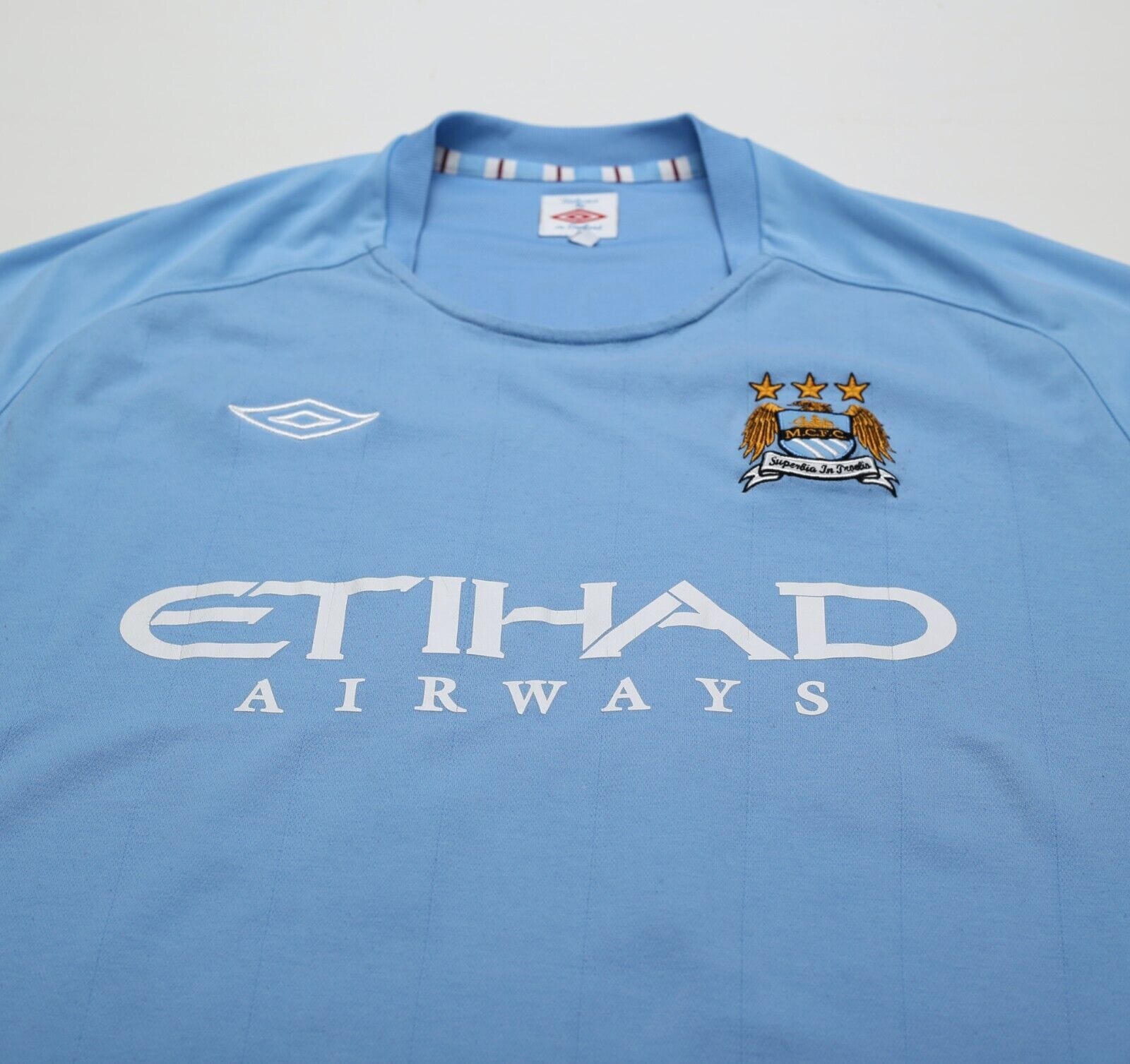 2010/11 BALOTELLI #45 Manchester City Vintage Umbro Home Football Shirt (L) 44