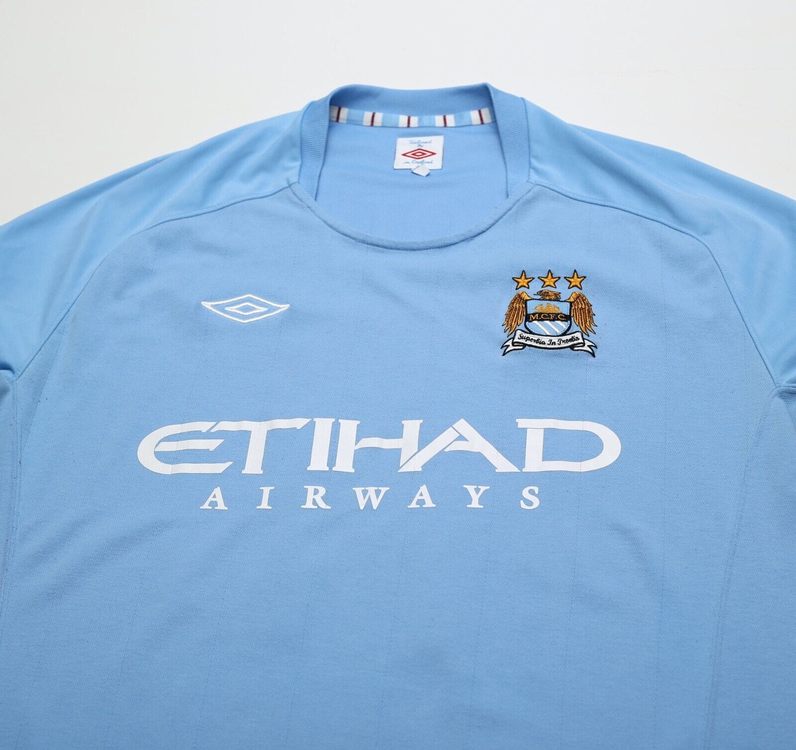 2010/11 BALOTELLI #45 Manchester City Vintage Umbro Home Football Shirt (L) 44