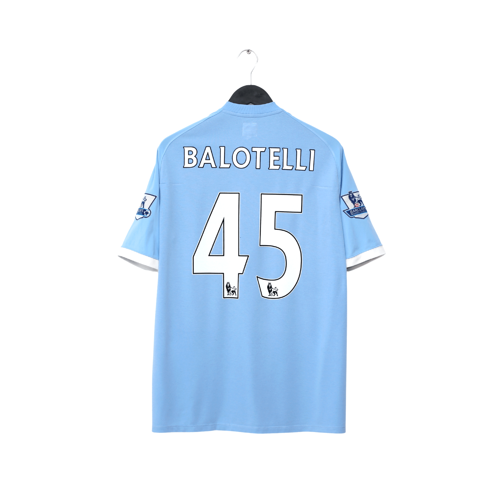2010/11 BALOTELLI #45 Manchester City Vintage Umbro Home Football Shirt (L) 44