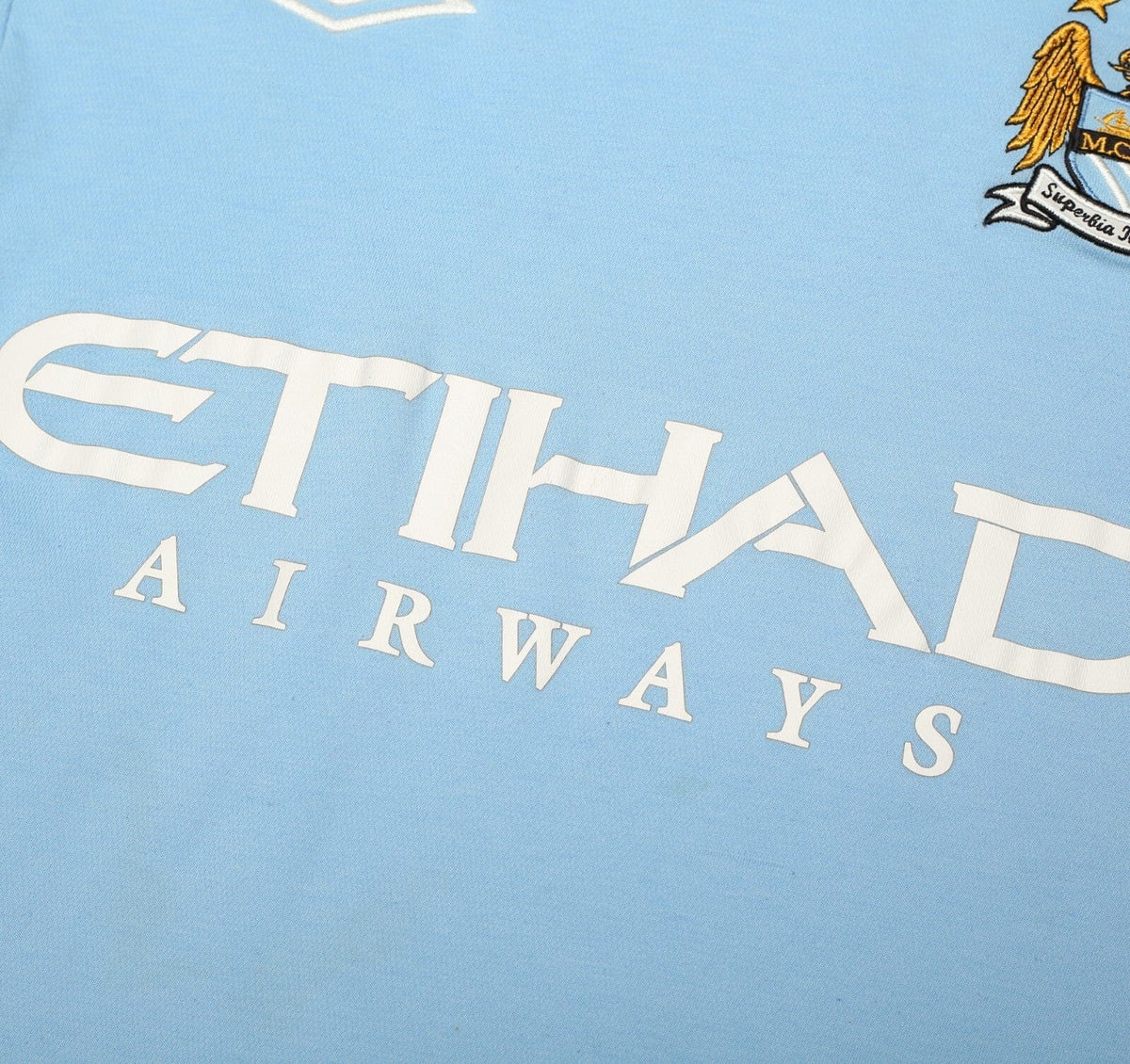 2010/11 BALOTELLI #45 Manchester City Vintage Umbro Home Football Shirt (M) 40