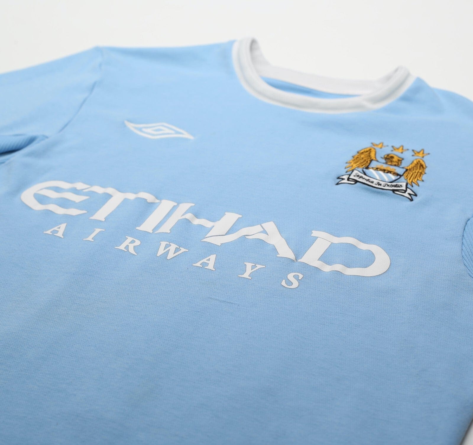 2010/11 BALOTELLI #45 Manchester City Vintage Umbro Home Football Shirt (M) 40