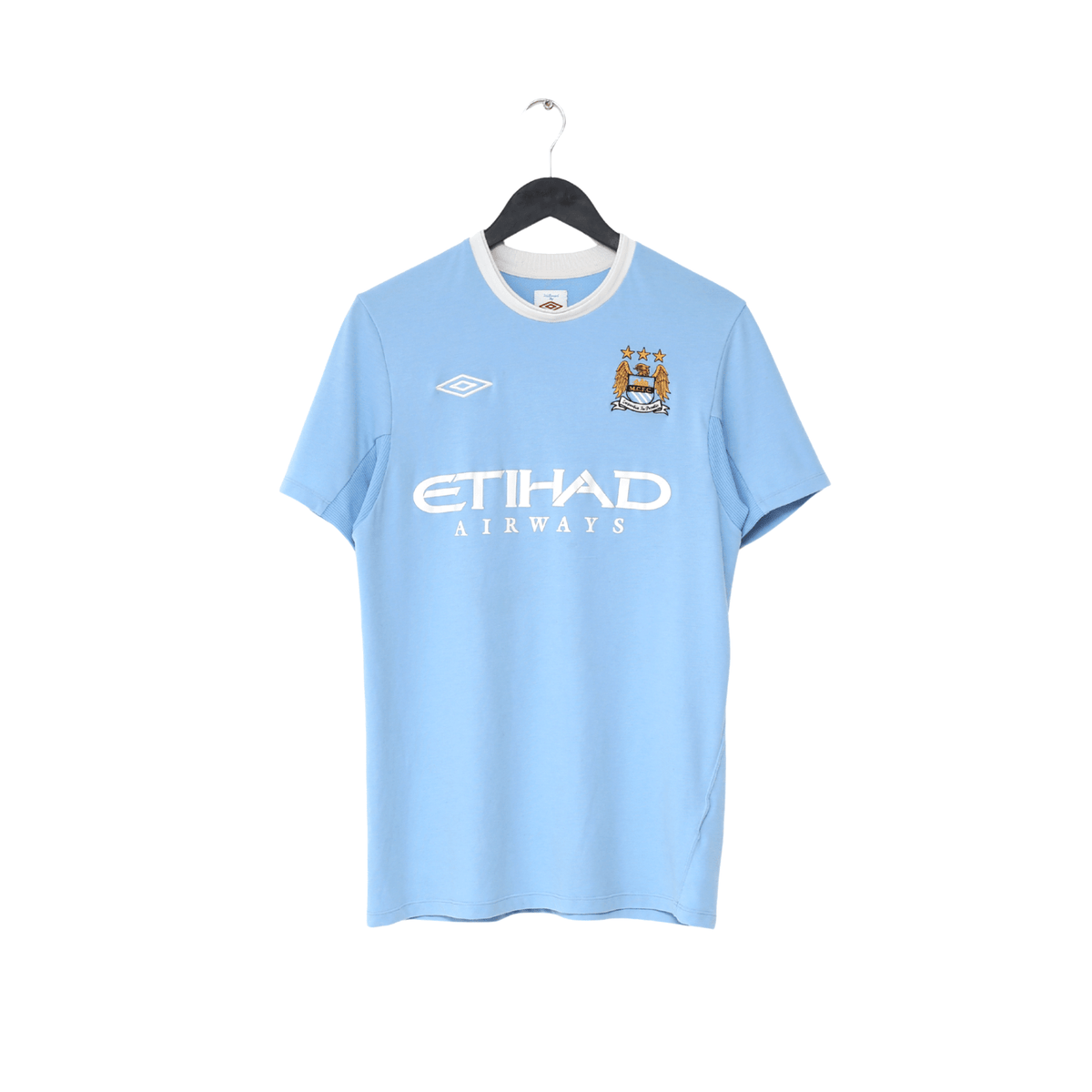 2010/11 BALOTELLI #45 Manchester City Vintage Umbro Home Football Shirt (M) 40