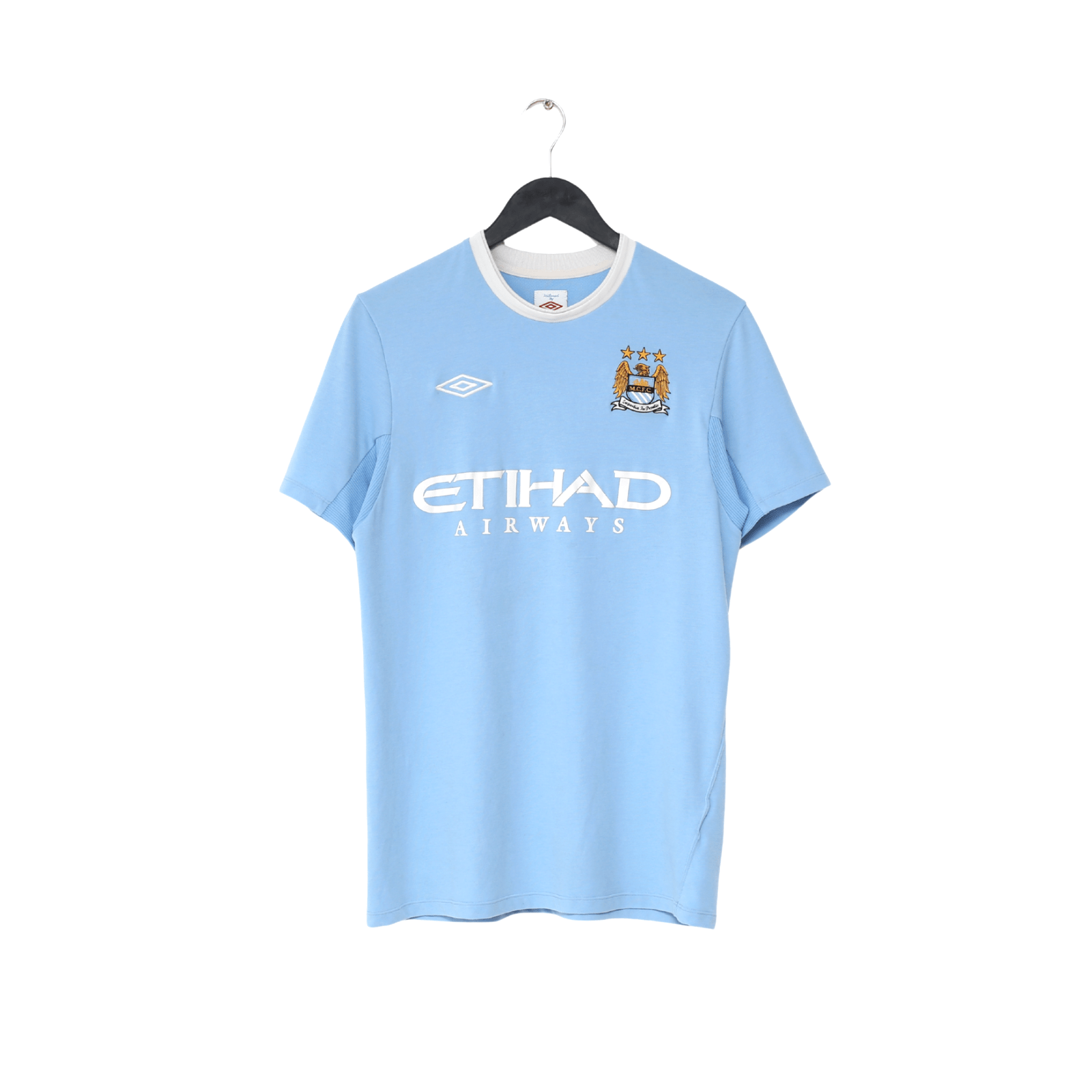 2010/11 BALOTELLI #45 Manchester City Vintage Umbro Home Football Shirt (M) 40