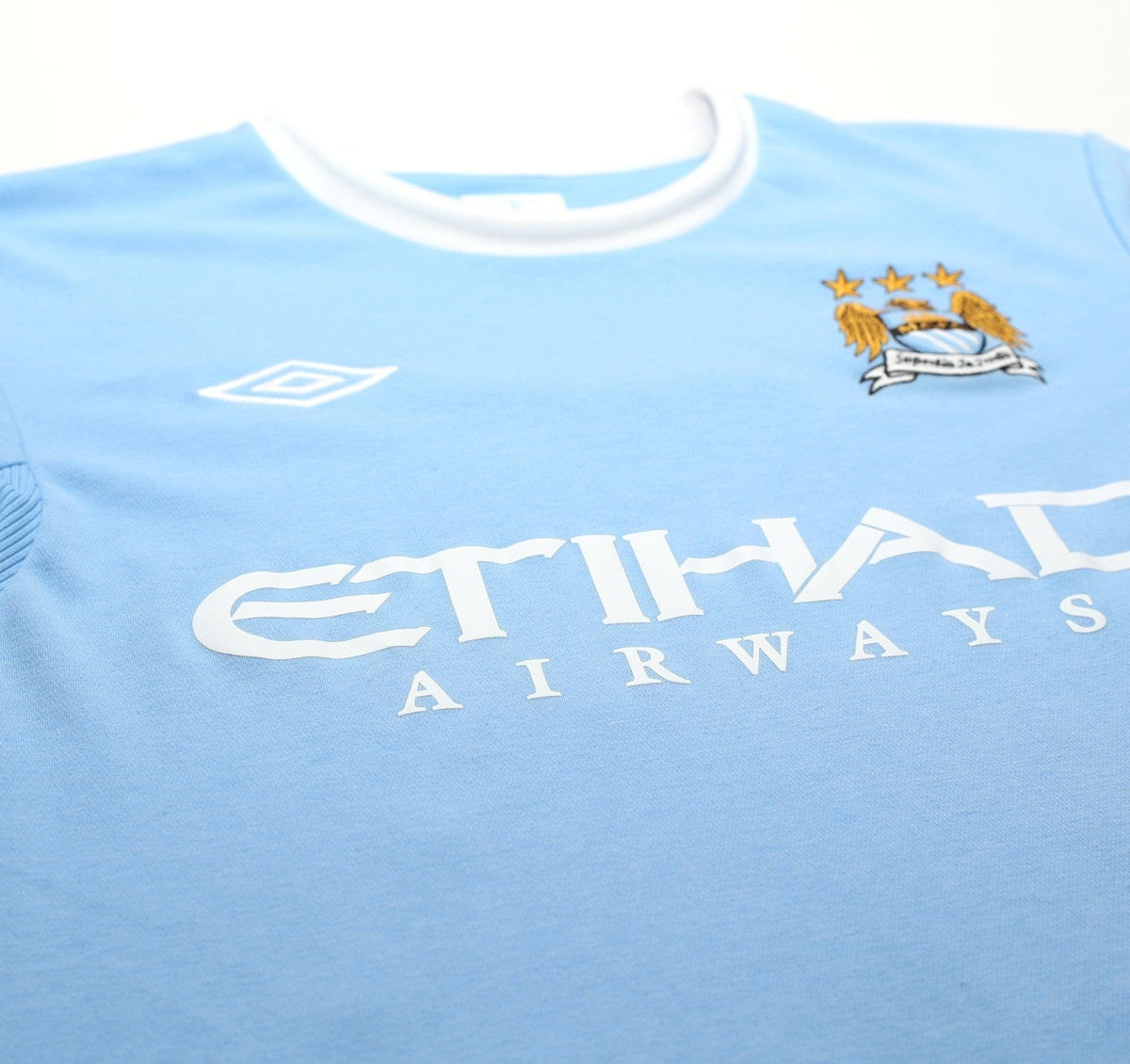 2010/11 BALOTELLI #45 Manchester City Vintage Umbro Home Football Shirt (M) 40