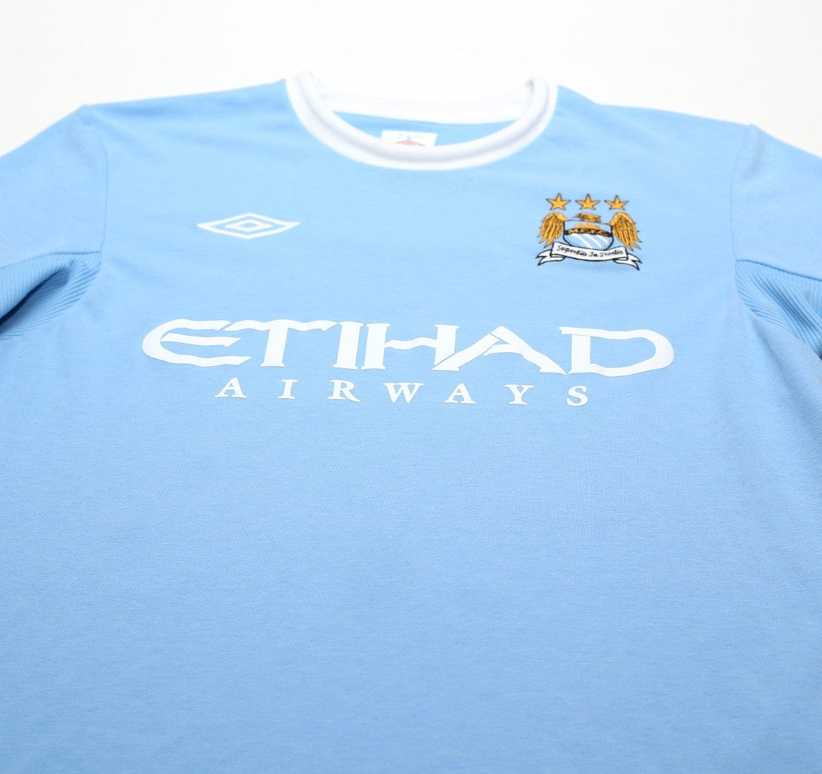 2010/11 BALOTELLI #45 Manchester City Vintage Umbro Home Football Shirt (M) 40