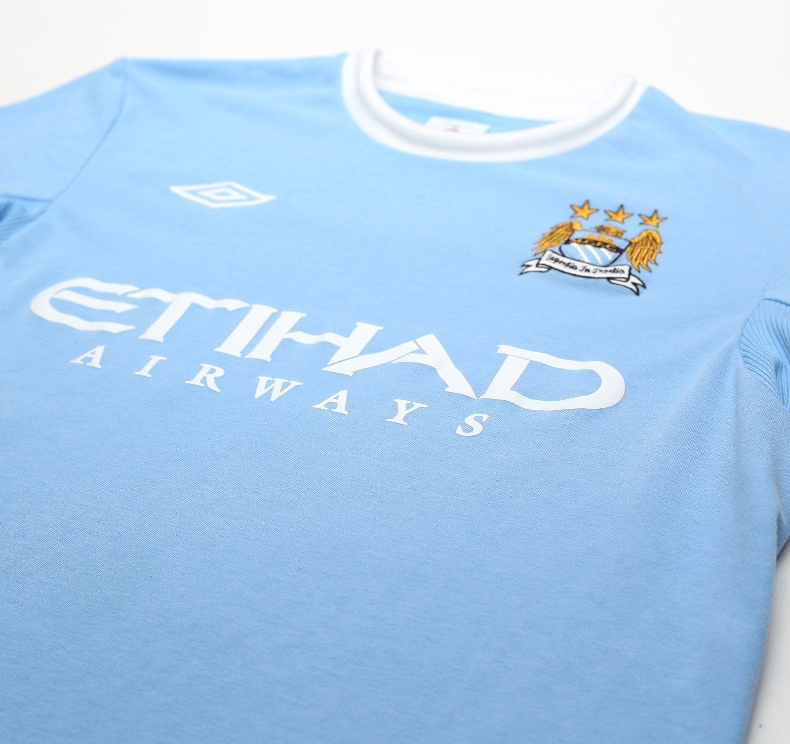 2010/11 BALOTELLI #45 Manchester City Vintage Umbro Home Football Shirt (M) 40