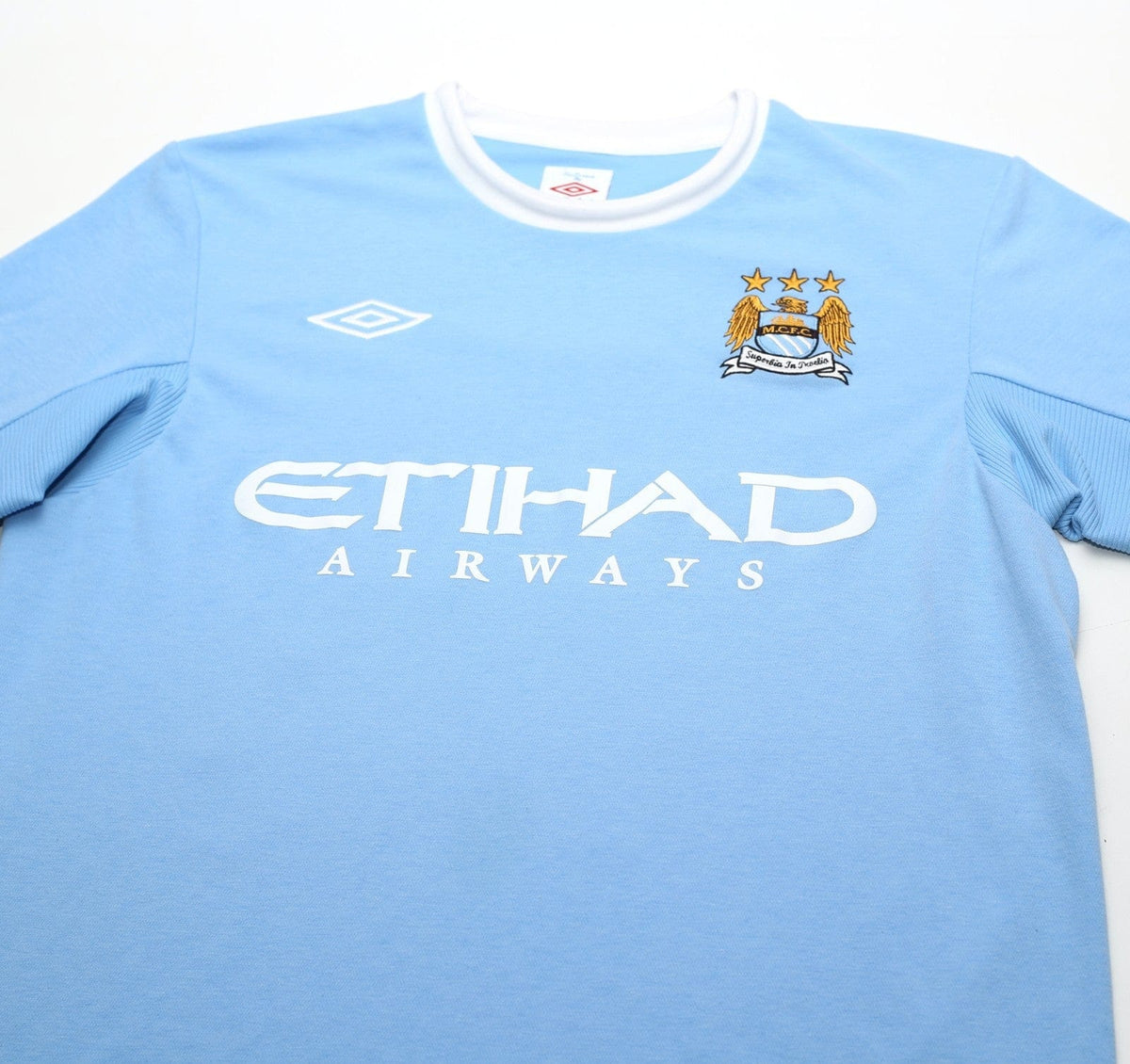 2010/11 BALOTELLI #45 Manchester City Vintage Umbro Home Football Shirt (M) 40