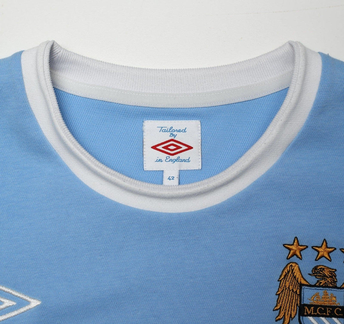 2010/11 BALOTELLI #45 Manchester City Vintage Umbro Home Football Shirt (M/L) 42