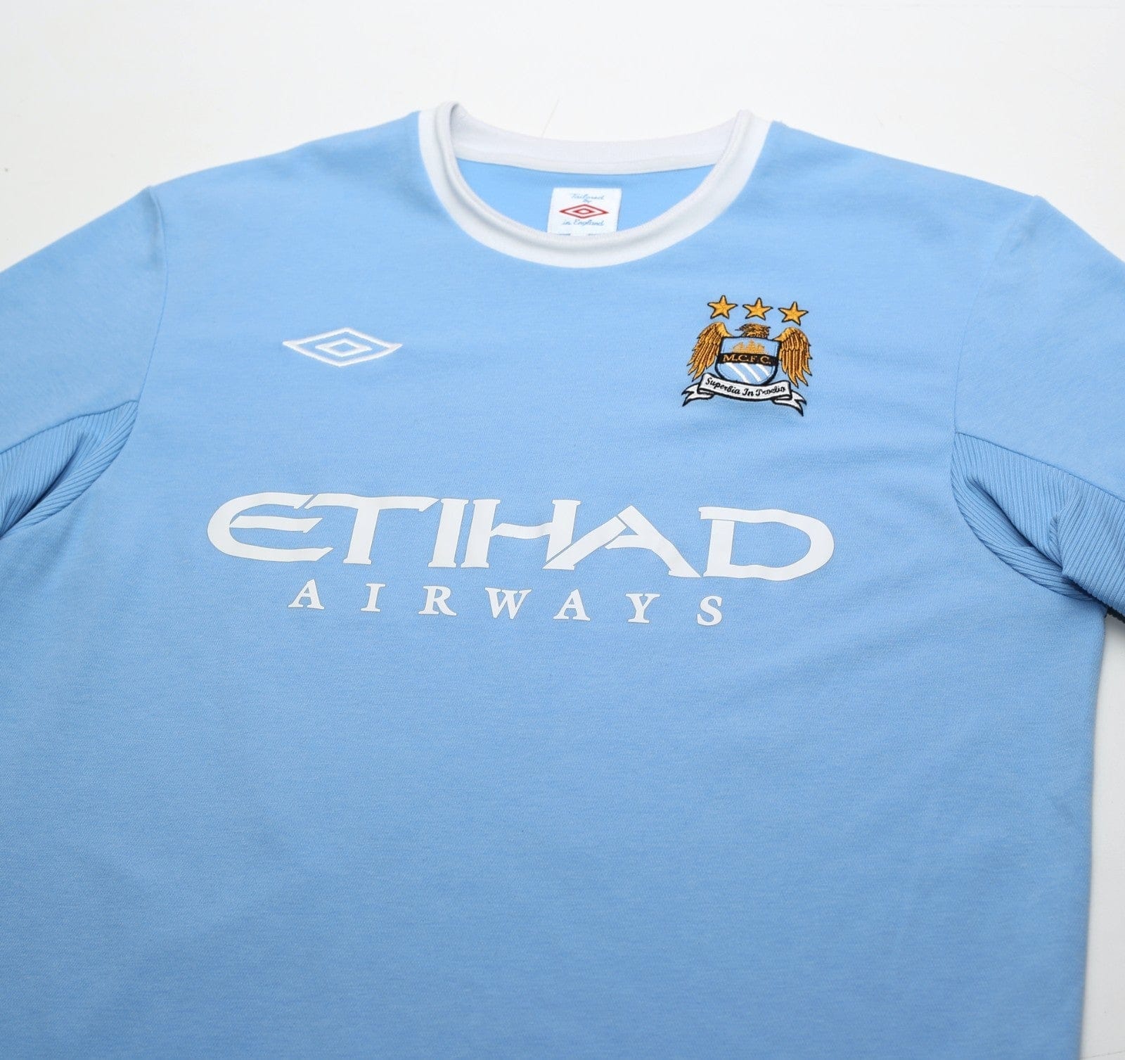 2010/11 BALOTELLI #45 Manchester City Vintage Umbro Home Football Shirt (M/L) 42