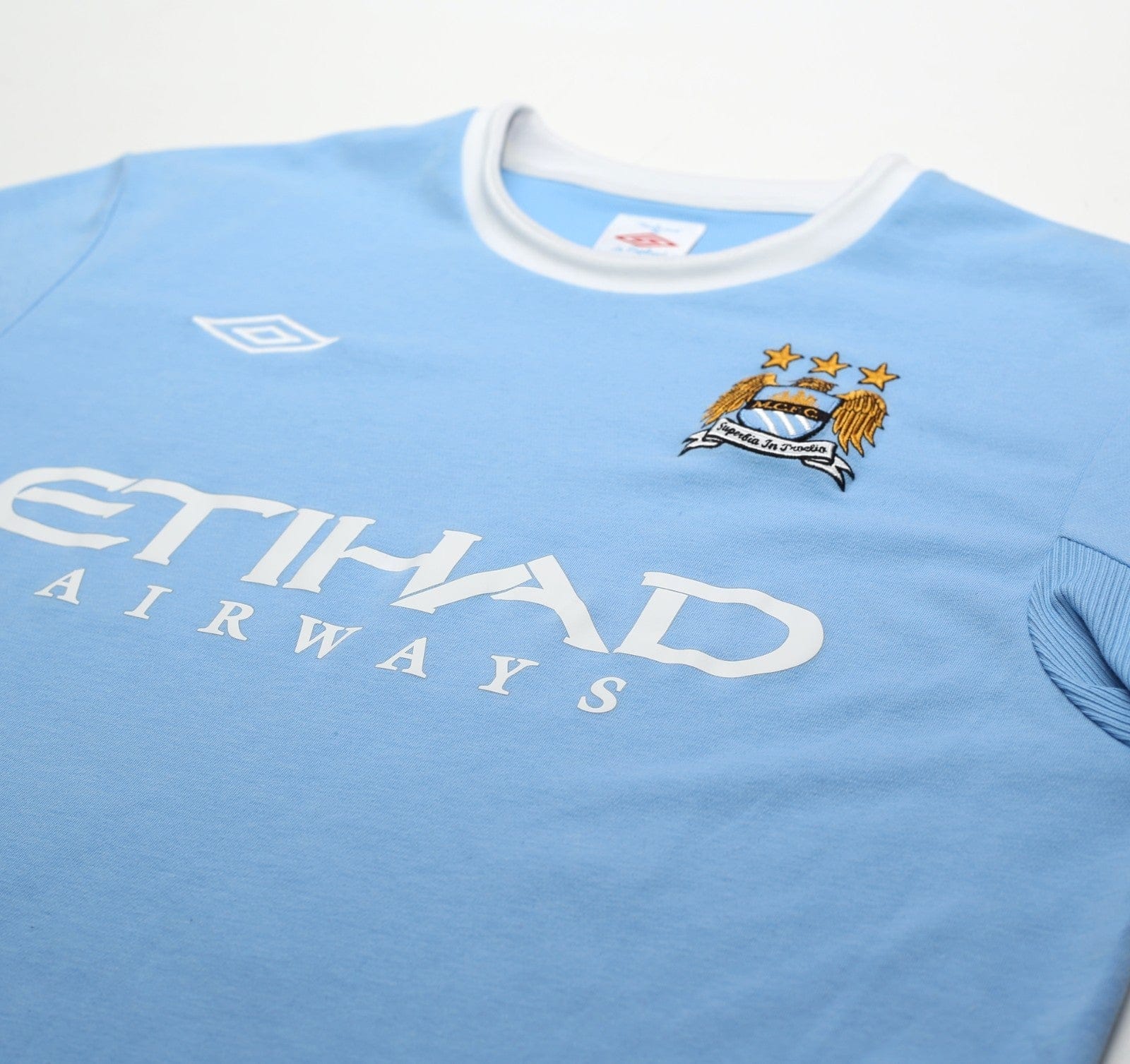 2010/11 BALOTELLI #45 Manchester City Vintage Umbro Home Football Shirt (M/L) 42