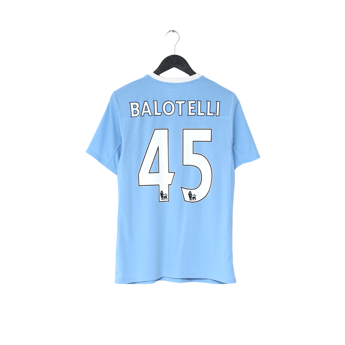 2010/11 BALOTELLI #45 Manchester City Vintage Umbro Home Football Shirt (S) 38