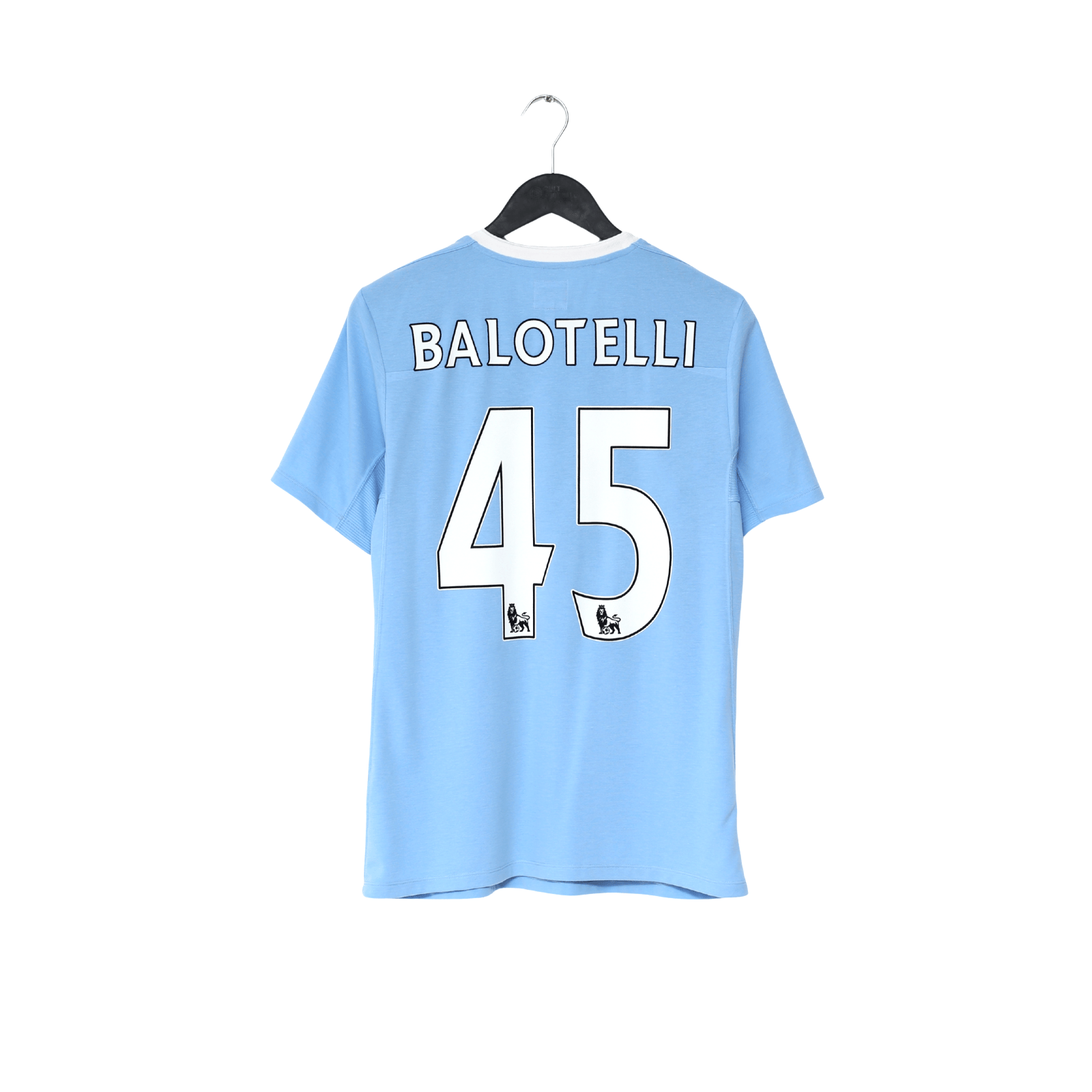 2010/11 BALOTELLI #45 Manchester City Vintage Umbro Home Football Shirt (S) 38