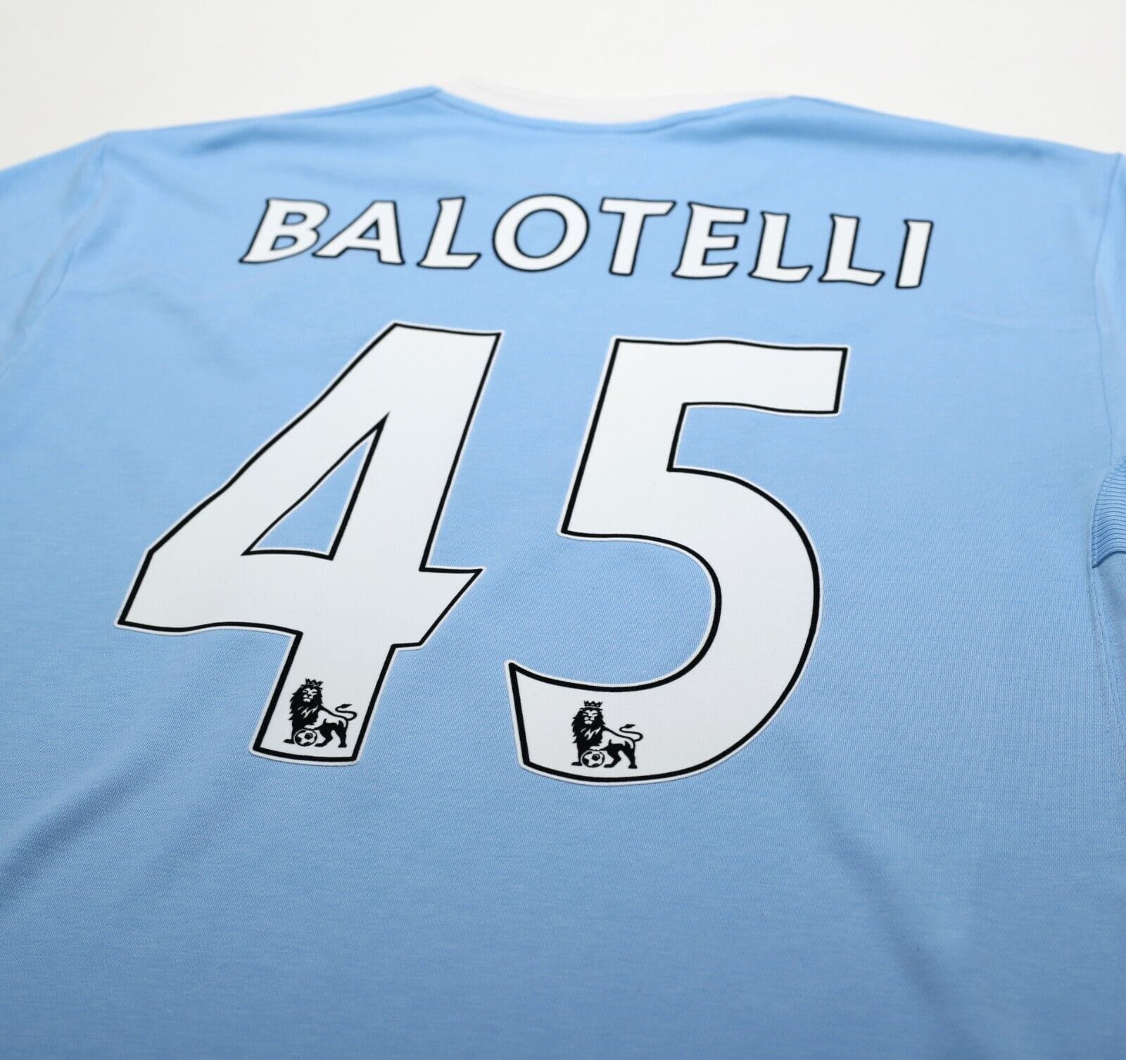 2010/11 BALOTELLI #45 Manchester City Vintage Umbro Home Football Shirt (XL) 44