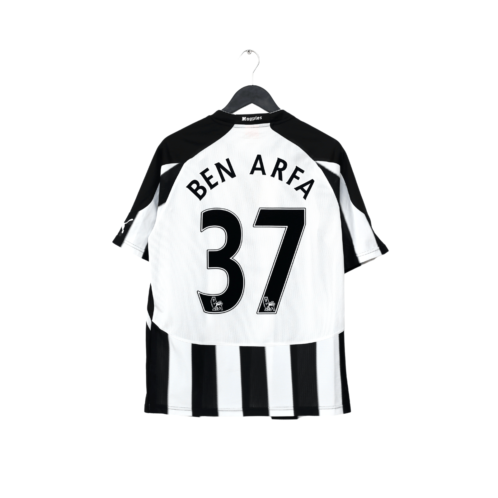 2010/11 BEN ARFA #37 Newcastle United Vintage PUMA Home Football Shirt (M)