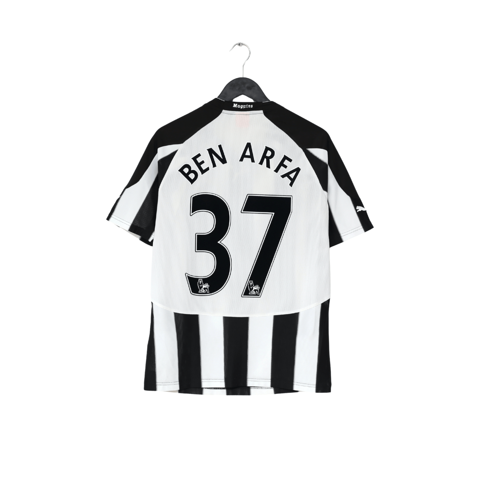 2010/11 BEN ARFA #37 Newcastle United Vintage PUMA Home Football Shirt (S)