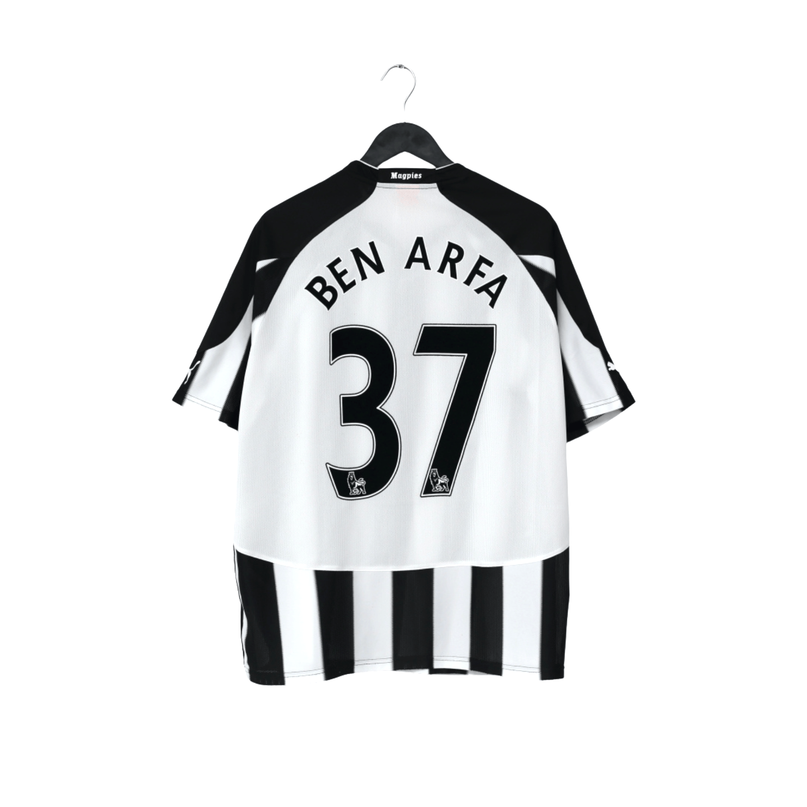 2010/11 Ben Arfa #37 Newcastle United Vintage PUMA Home Football Shirt (XL)