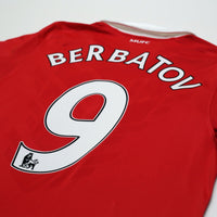 2010/11 Berbatov #9 Manchester United Vintage Home Football Shirt (M)