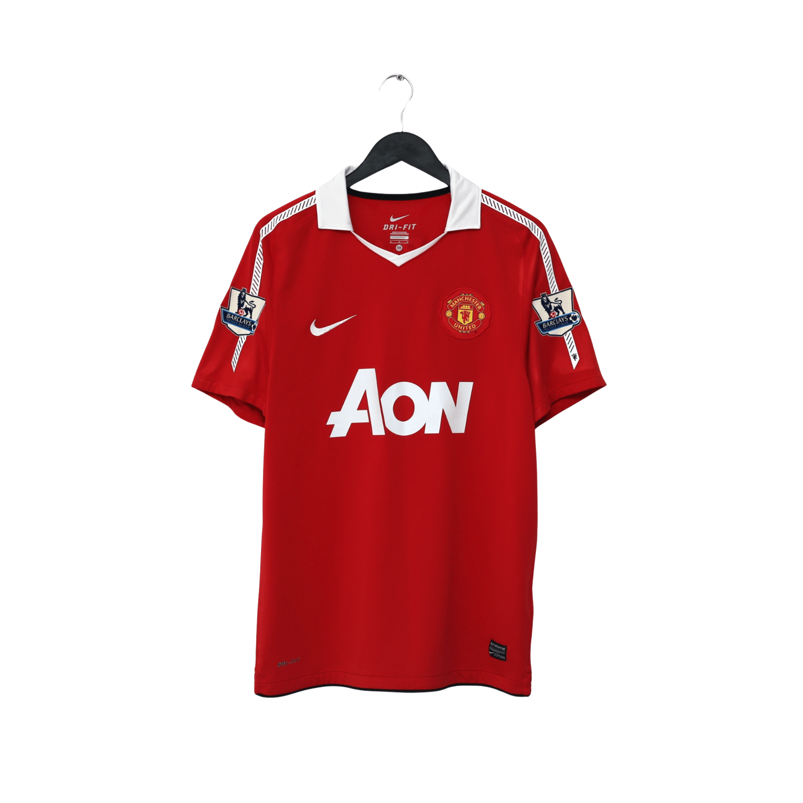 2010/11 Berbatov #9 Manchester United Vintage Home Football Shirt (M)