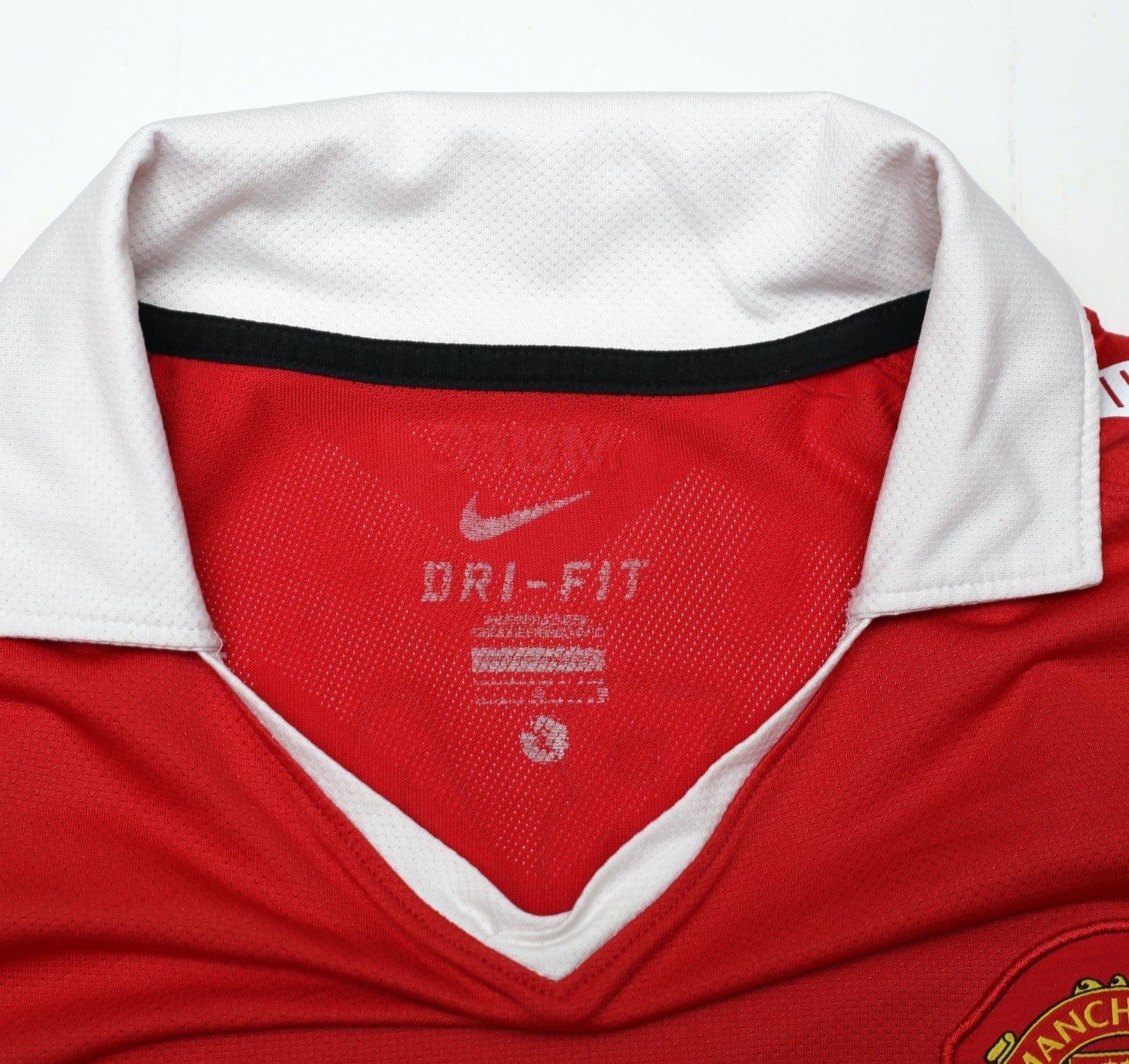 2010/11 BERBATOV #9 Manchester United Vintage Nike Home Football Shirt (L)