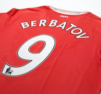 2010/11 BERBATOV #9 Manchester United Vintage Nike Home Football Shirt (L)