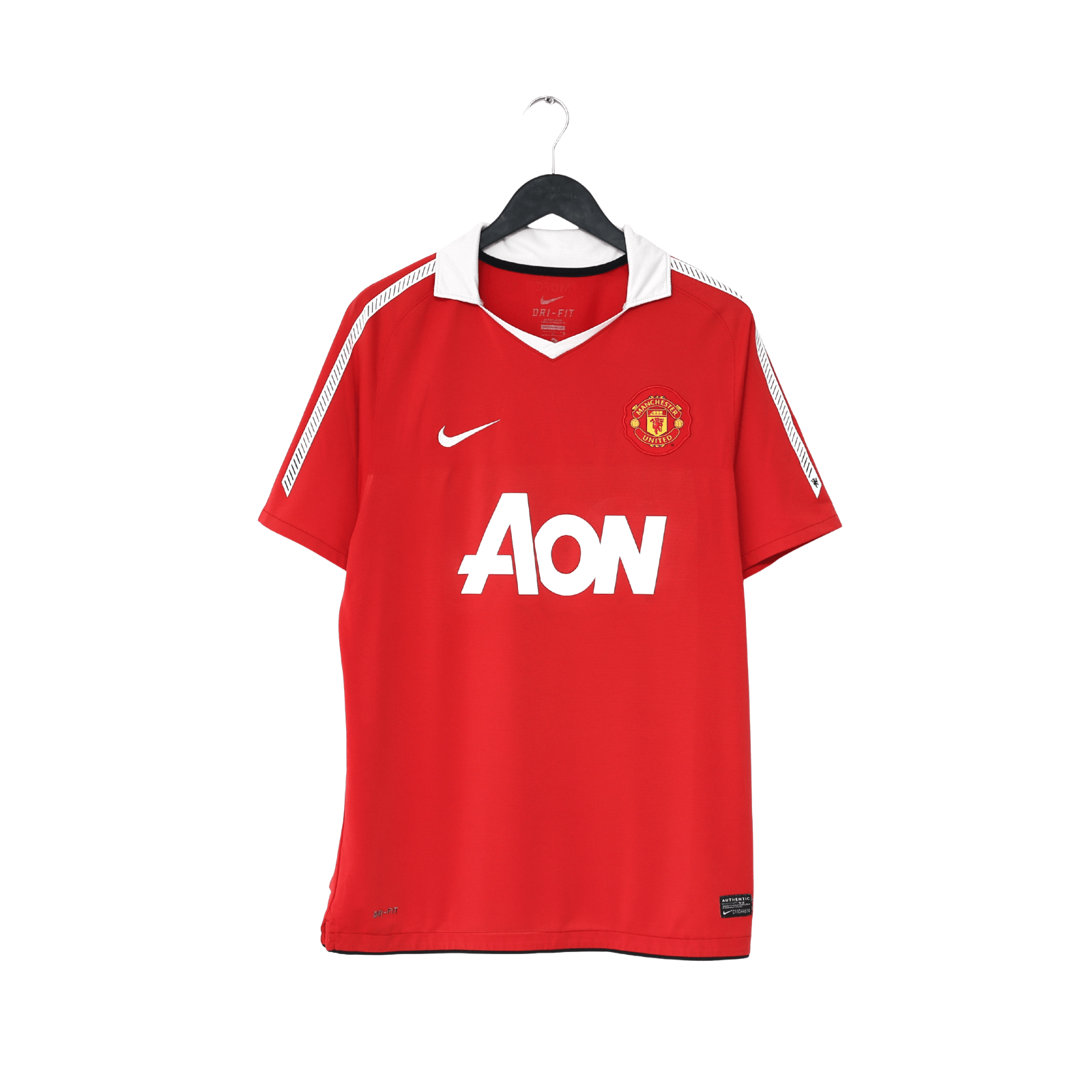 2010/11 BERBATOV #9 Manchester United Vintage Nike Home Football Shirt (L)