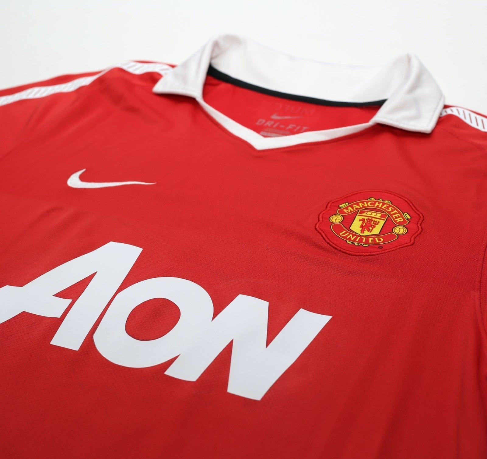 2010/11 BERBATOV #9 Manchester United Vintage Nike Home Football Shirt (L)